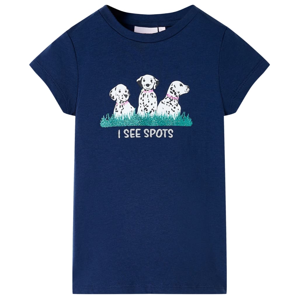 Vidaxl kindershirt 116 marineblauw