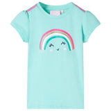 Vidaxl kindershirt 116 lichtmint