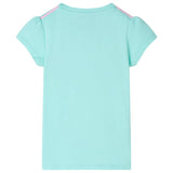 Vidaxl kindershirt 116 lichtmint
