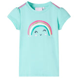Vidaxl kindershirt 140 lichtmint