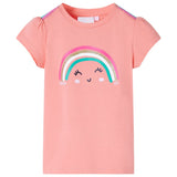 Vidaxl kindershirt 116 lichtkoraalkleurig
