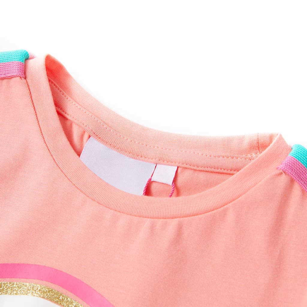 Vidaxl kindershirt 116 lichtkoraalkleurig