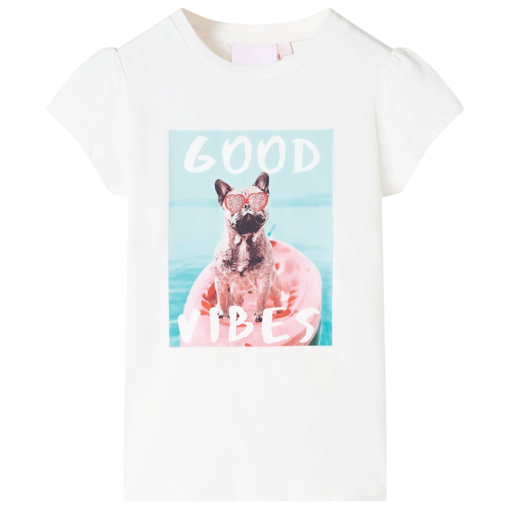 Vidaxl børneshirt 116 ECRU