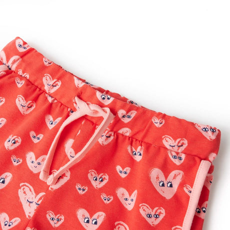 Vidaxl Børnehorts med Drawstring 104 rød