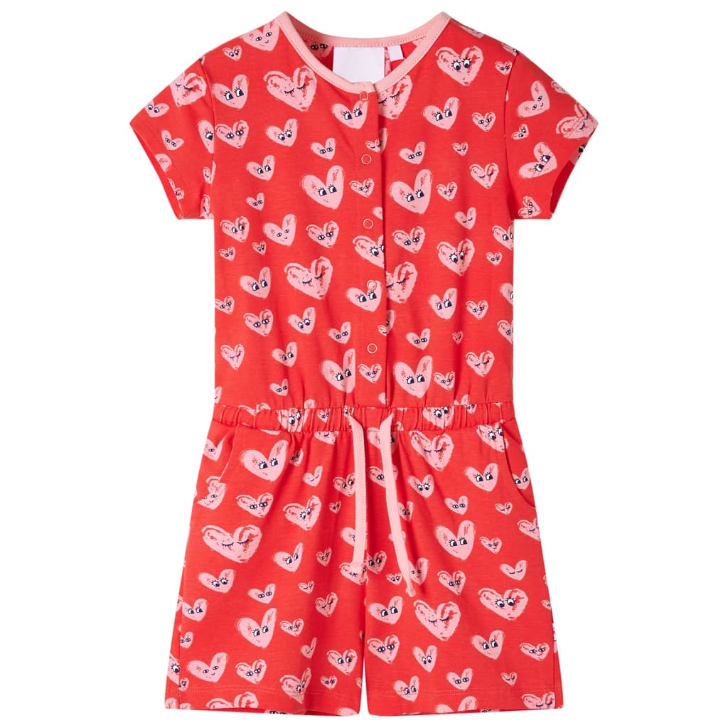 VidaXL børne jumpsuit 104 rød