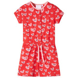 VidaXL børne jumpsuit 104 rød