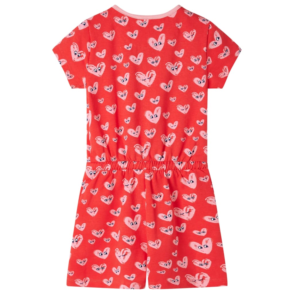 VidaXL børne jumpsuit 116 rød