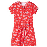 VidaXL børne jumpsuit 128 rød