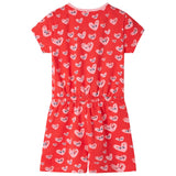 VidaXL børne jumpsuit 140 rød