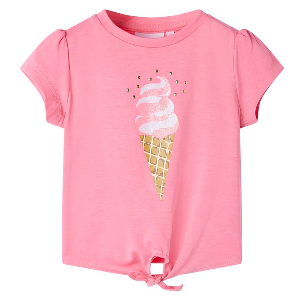 Vidaxl børneskjorte 140 fluorescerende lys pink