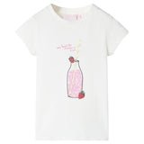 Vidaxl børneshirt 104 ECRU