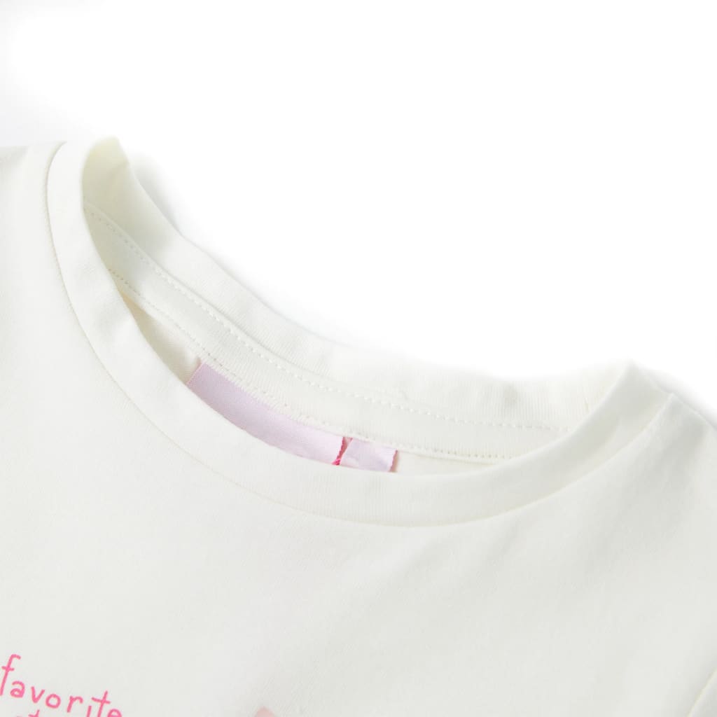 Vidaxl børneshirt 104 ECRU
