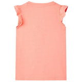 Vidaxl børneshirt 104 Neon Coral