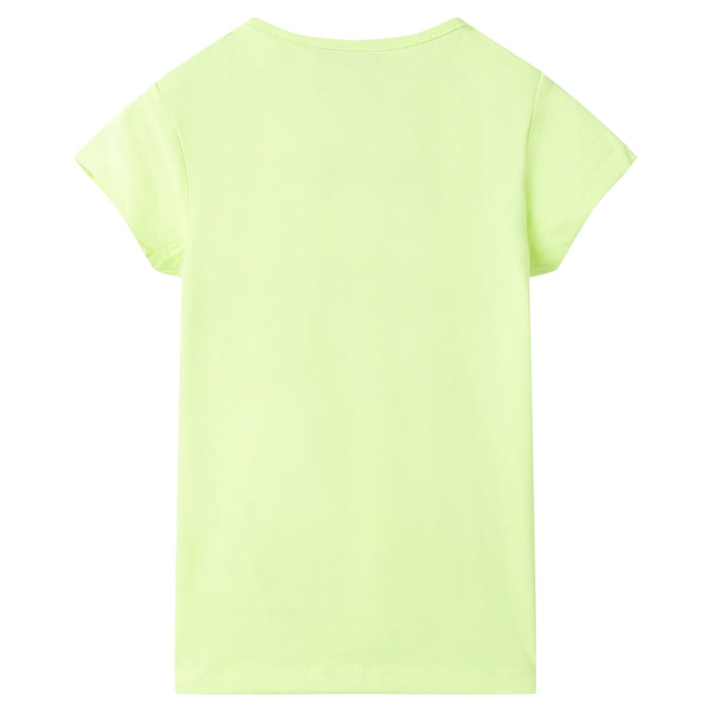Vidaxl Børns skjorte 104 fluorescerende gul