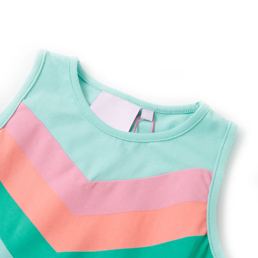 Vidaxl Børnekjole med Drawstring 104 Light Mint