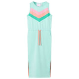 Vidaxl Børnekjole med Drawstring 140 Light Mint