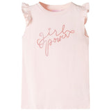 Vidaxl Børnestrøje med ruffles på ærmerne 128 Soft Pink
