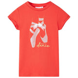 Vidaxl børneshirt 116 rød