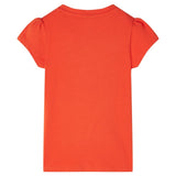 Vidaxl børneshirt 104 mørk orange