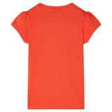 Vidaxl børneshirt 116 mørk orange