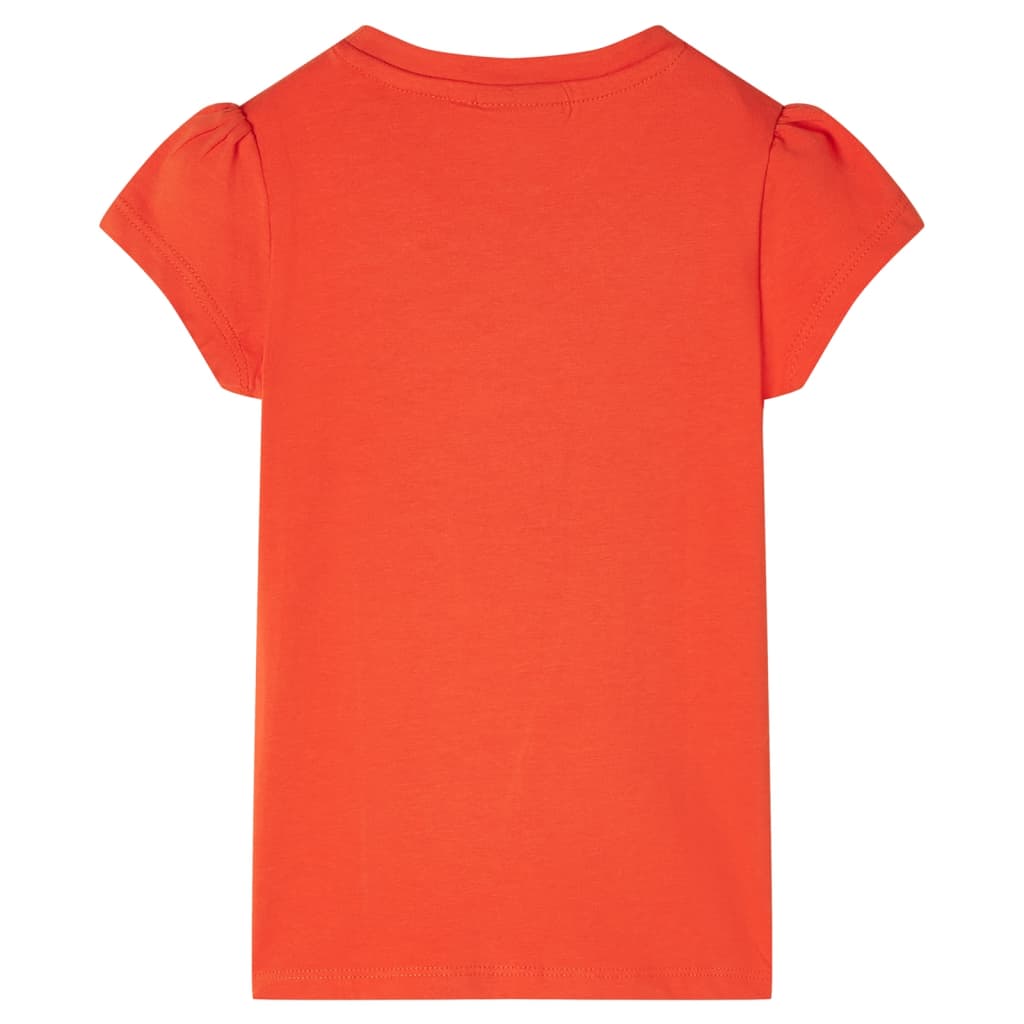 Vidaxl Børns skjorte 128 mørk orange