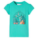 Vidaxl børneshirt 104 mynte