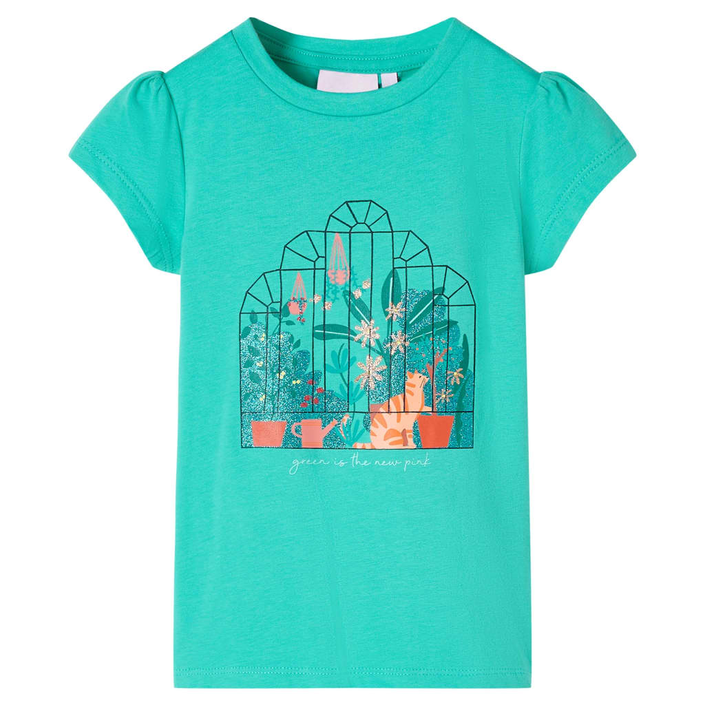 Vidaxl børneshirt 140 mynte