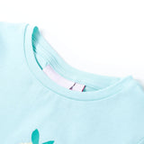 Vidaxl børneshirt 140 let havblå
