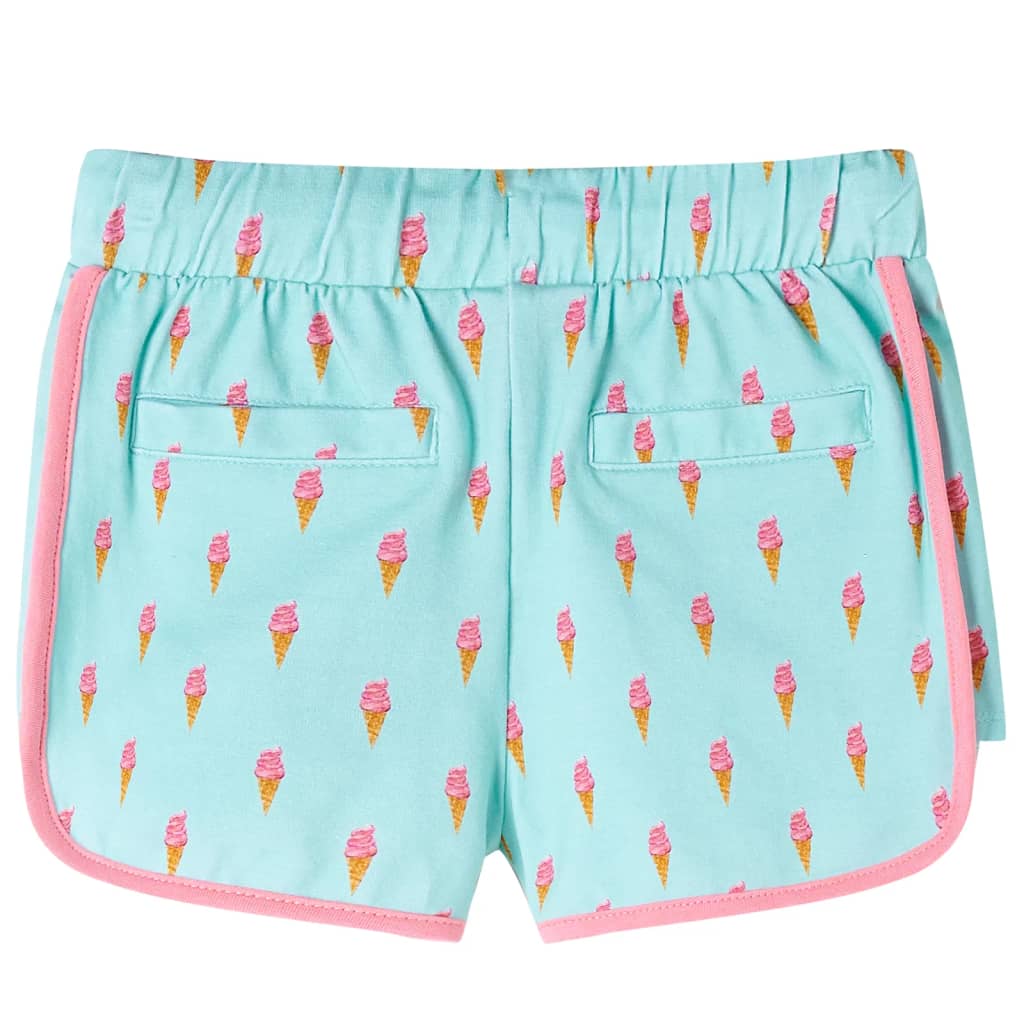 VidaXL børneshorts med snøre 104 lys mint