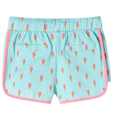 VidaXL børneshorts med snøre 104 lys mint
