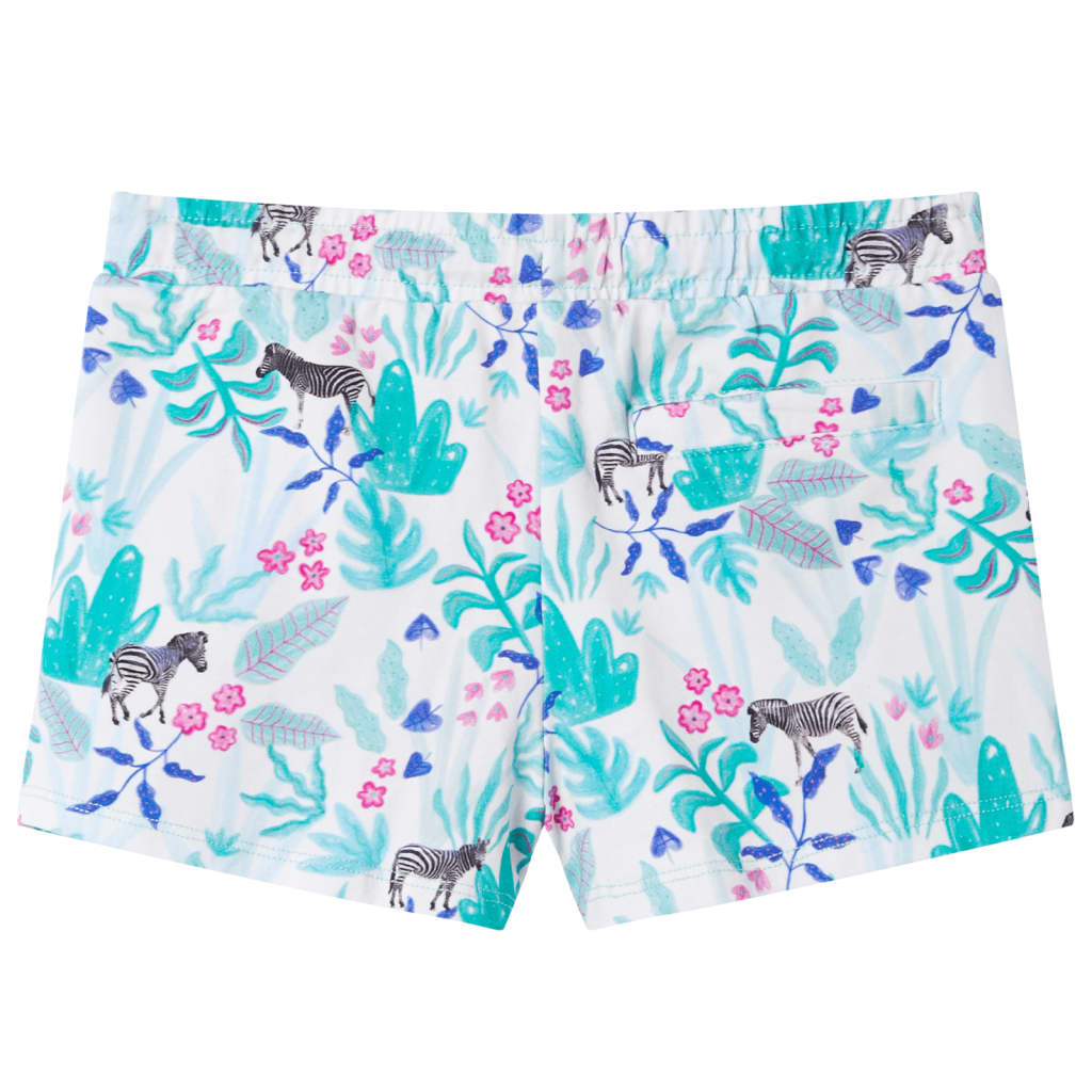 Vidaxl Børnehorts med Drawstring 92 Ecru og Dark Mint