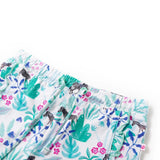 Vidaxl Børnehorts med Drawstring 92 Ecru og Dark Mint