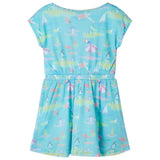 VidaXL børnekjole 116 lys havblå