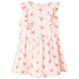 Vidaxl Børnekjole med Ruffles 116 Soft Pink