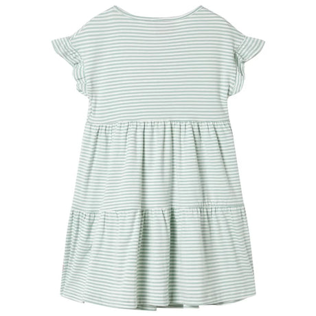 VidaXL Children's dress with ruffles on the sleeves 104 mint