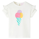 Vidaxl børneshirt 140 ecru