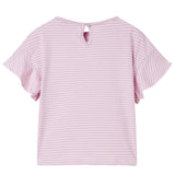 Vidaxl børnestrøje med ærmer med ruffles 128 Lilac