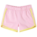 VidaXL børneshorts med piping 104 lys pink