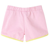 VidaXL børneshorts med piping 104 lys pink