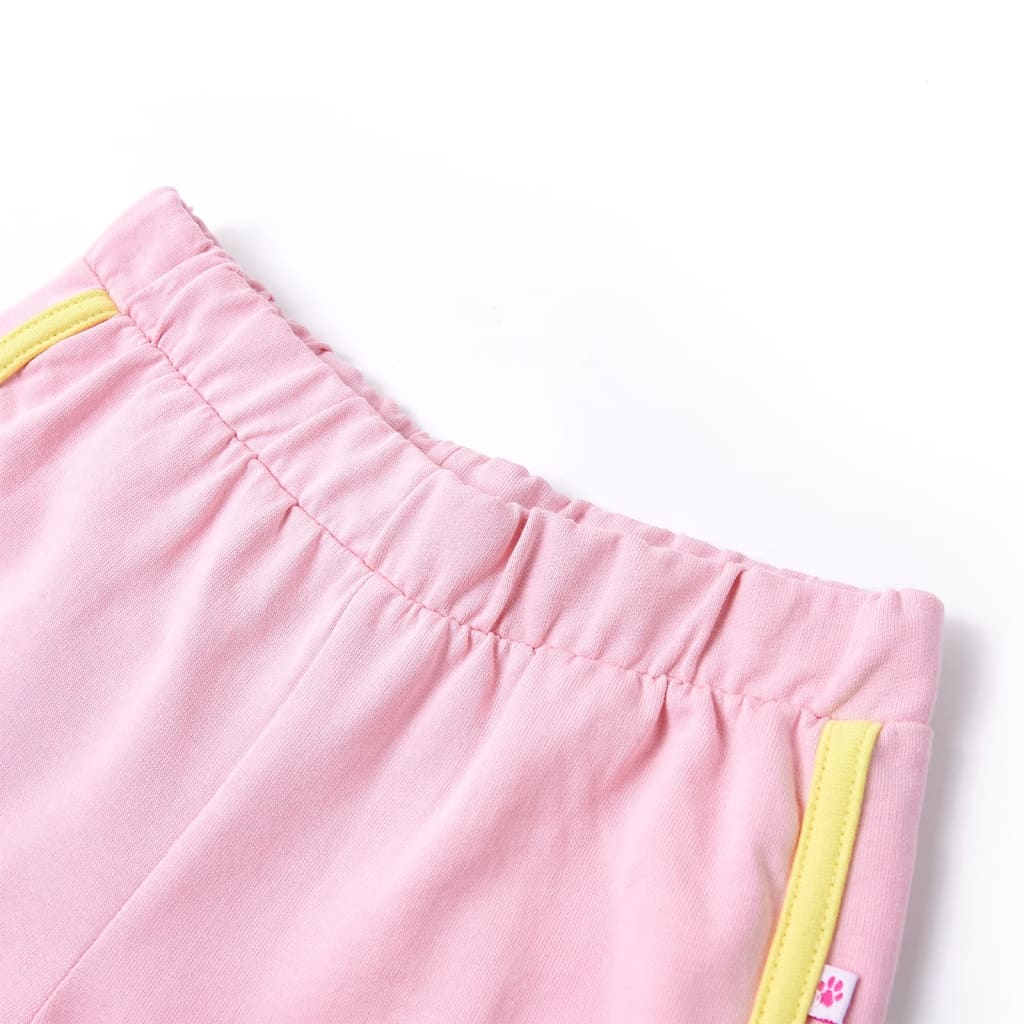 VidaXL børneshorts med piping 104 lys pink