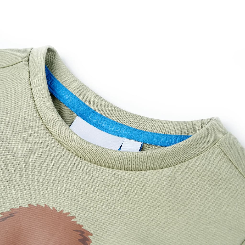 Vidaxl børneshirt med korte ærmer 92 Light Khaki