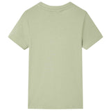 Vidaxl Børnestrøje med korte ærmer 104 Light Khaki