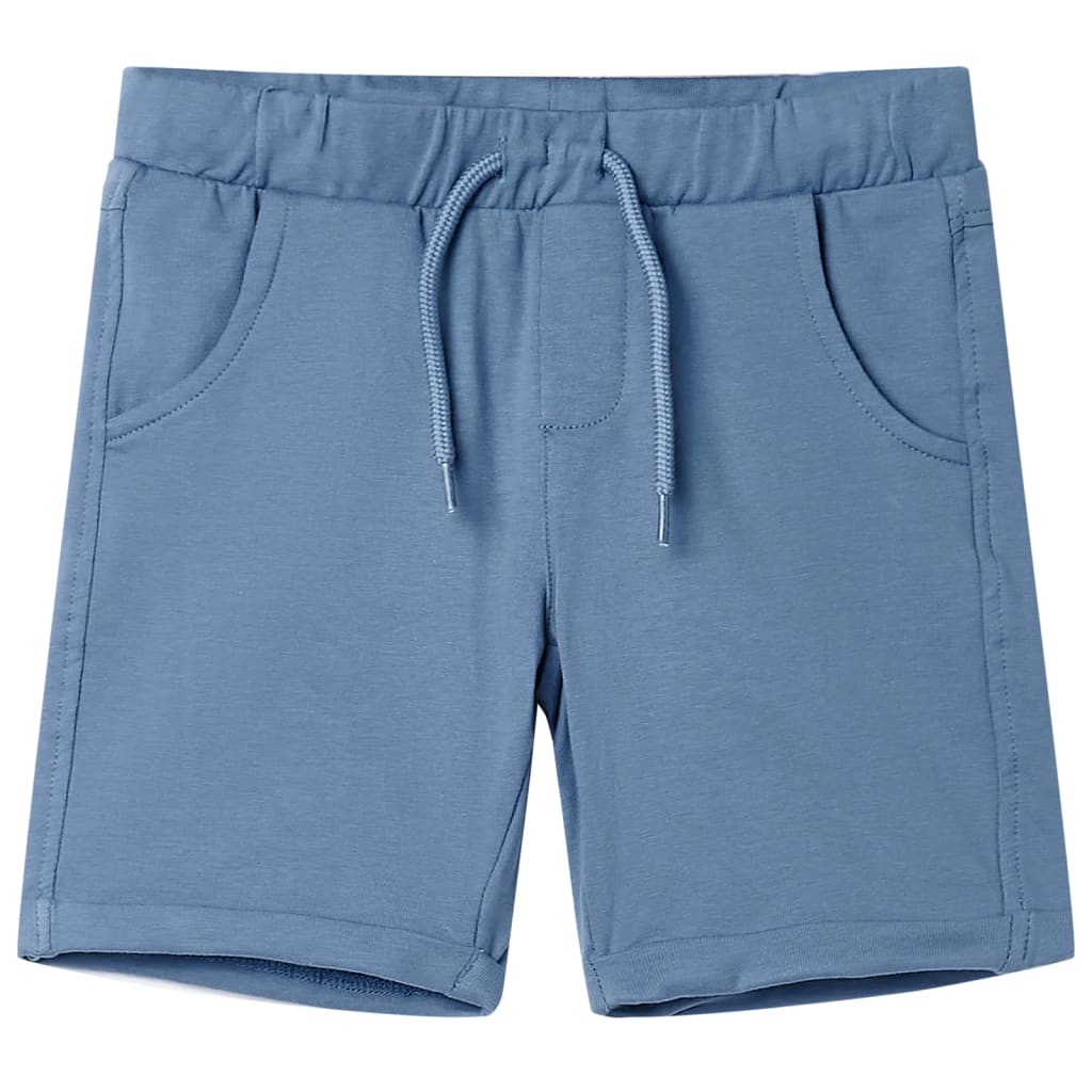 VidaXL børneshorts med snøre 92 mørkeblå