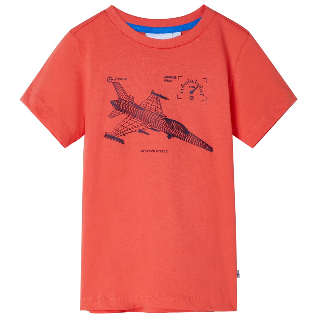 Vidaxl børneshirt 92 lys rød
