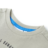 Vidaxl børneshirt 116 Light Khaki