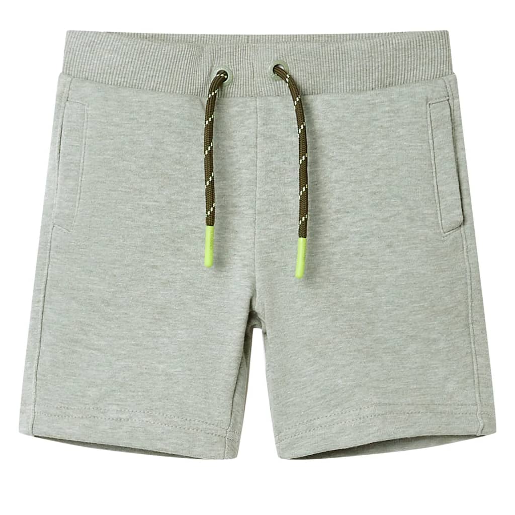 Vidaxl børneshorts med snøre 92 blandet lys kaki