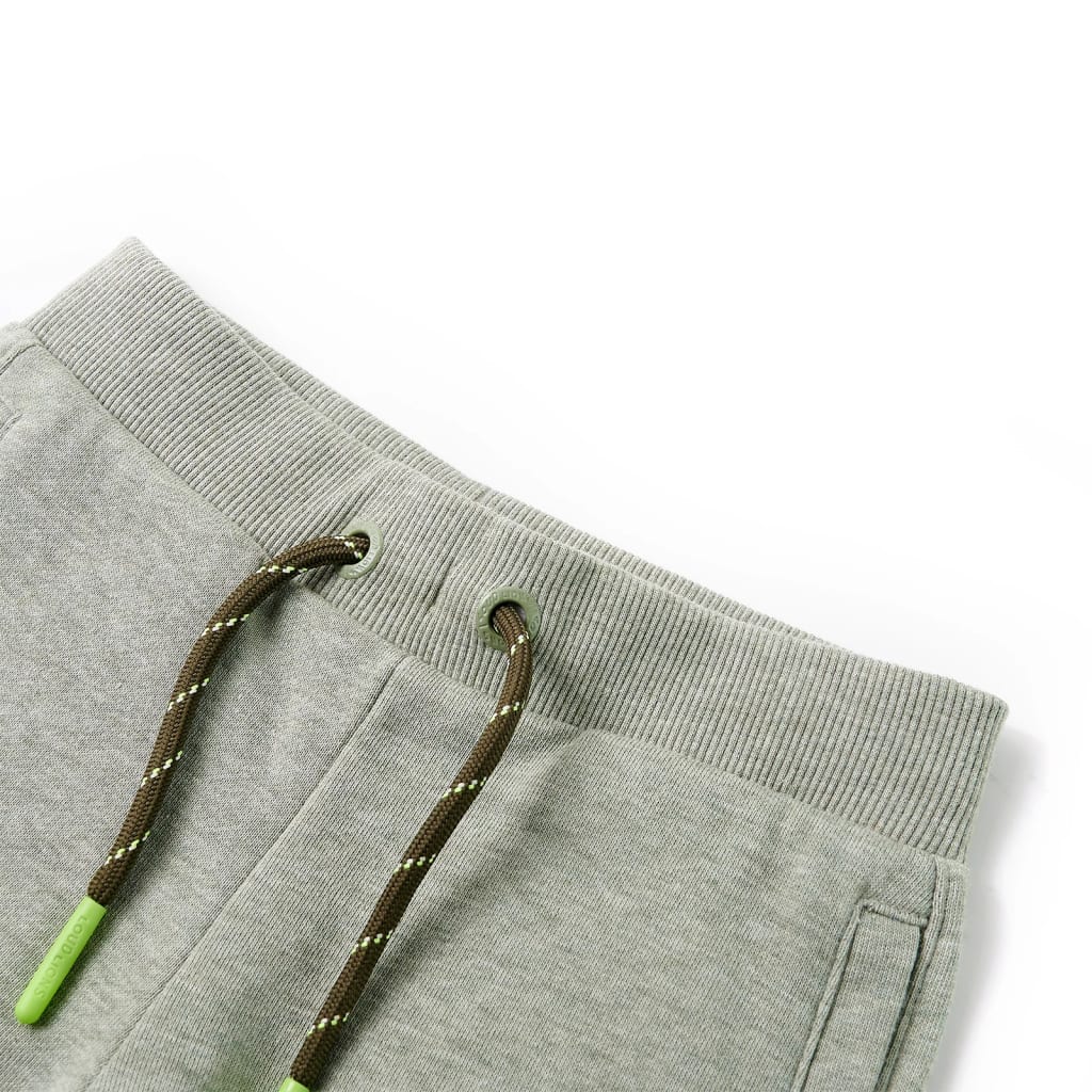 Vidaxl børneshorts med snøre 92 blandet lys kaki