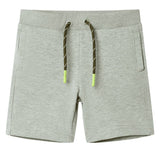 Vidaxl børneshorts med snøre 116 blandet lys kaki