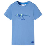 Vidaxl børneshirt 116 medium blå