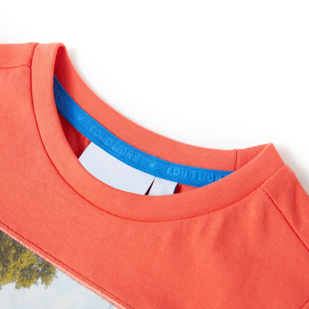 Vidaxl børneshirt 140 lys rød